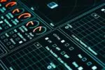 A close up view of a sound board